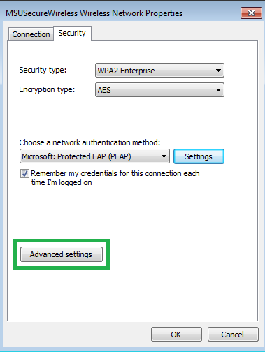 Advance Settings